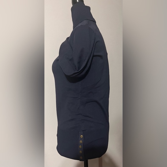 DG2 Deep Navu Blue Turtle Neck w/ Buttons on Waist and Wrists!! - Picture 5 of 11